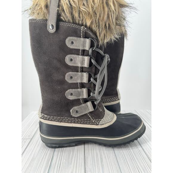 Sorel Joan of Arctic Women's 6.5Gray Leather Waterproof Insulated Winter Boot - Picture 4 of 10